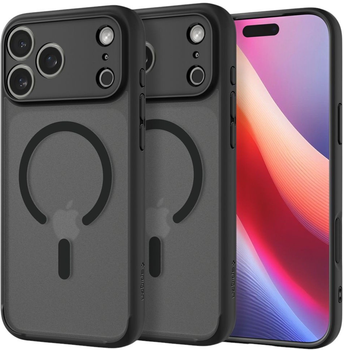 Etui plecki Spigen Ultra Hybrid MagSafe Case do Apple iPhone 17 Pro Frost Black (8800283314816)