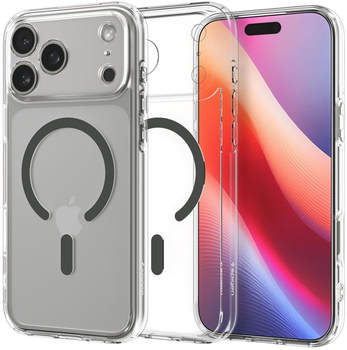 Etui plecki Spigen Ultra Hybrid MagSafe Case do Apple iPhone 17 Pro Clear Graphite (8800283314793)