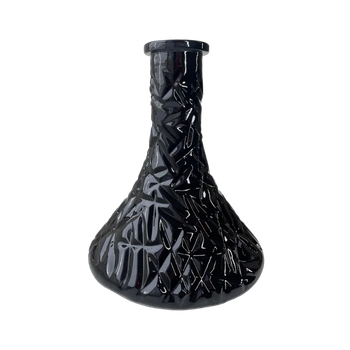 Колба Candy Loop Crystal Black Черная 26см ручная работа Кэнди Луп из прочного стекла под уплотнитель