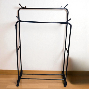 Підлогова вішалка для одягу на колесах подвійна HANSON Double Simple Rack 144х97х40 см