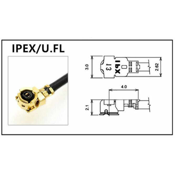 Перехідник антенний кабель IPEX uFL - SMA Female 30см перехід пігтейл для 4G 3G модемів, WiFi роутер