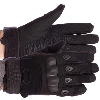 Тактичні рукавички із закритими пальцями та посиливши. протектор OAKLEY (р-р XL, Чорний) (BC-4623_Чорний_XL)