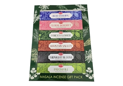 Аромапалочки (набор) Gift Pack Masala (6 шт) от HEM с подставкой