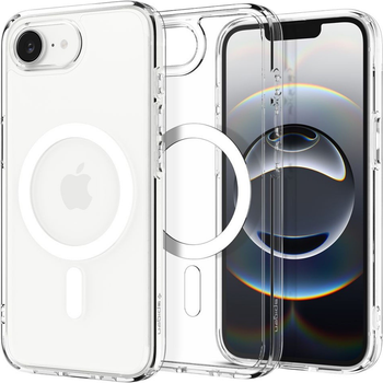 Etui plecki Spigen Ultra Hybrid MagSafe Case do Apple iPhone 16e Clear White (8809971239691)