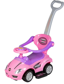 Толокатор машинка Deluxe з ручкою та музичною панеллю Рожевий 382-PINK (5903089065029)
