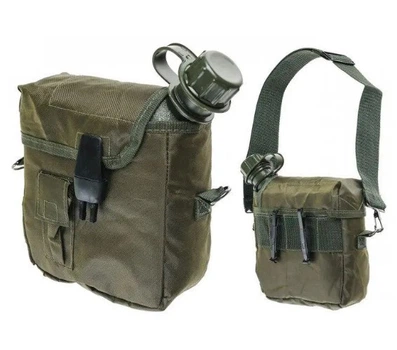 Фляга с чехлом и ремнем mil-tec US 1.9 Л OLIVE 14510001