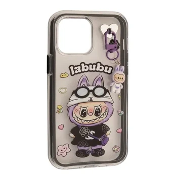 Чохол LABUBU (з брелком) for iPhone 14 Pro Max Black
