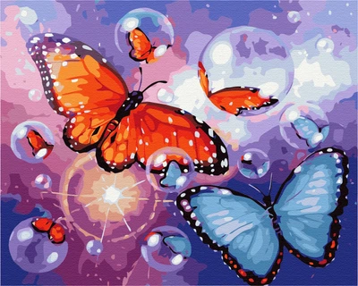 Картина за номерами BrushMe Мильні метелики (BS22072L)