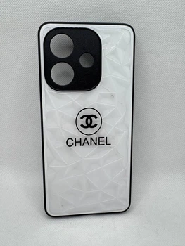 Чехол Кристалл Бренд для Oppo A3x 5G / A3x 4G / A40 4G / A60 5G / A3 5G Chanel Белый