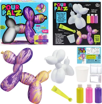 Набір для творчості ToyMonster Pour Palz Флюїд Арт Balloon Dog Блиск та мерехтіння (GS-G22188)
