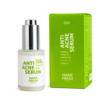 Сыворотка для проблемной кожи лица против воспалений и акне Marie Fresh Cosmetics