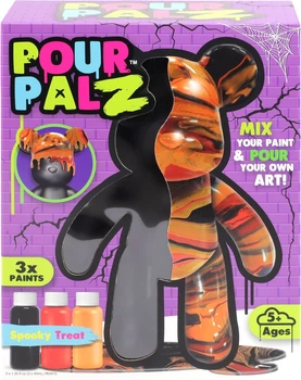 Набір для творчості ToyMonster Pour Palz Флюїд Арт Black Edition Ведмедик Моторошне частування (GS-G87784/1)