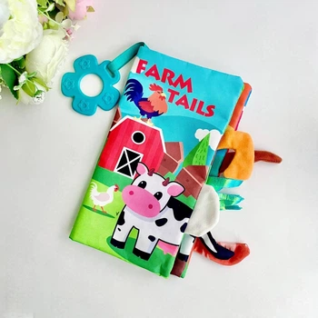 Книжка Ферма (Tails) 21*12 см, пищить, шарудить, розвиваюча, для малюків від народження