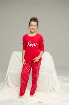Пижама детская из хлопка Love 138-150 см SS41137_k