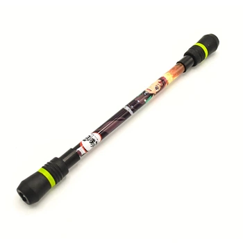 Трюкова гелева ручка антистрес Anime Steel Ball для Pen spinning (пенспиннинга) black із зеленим