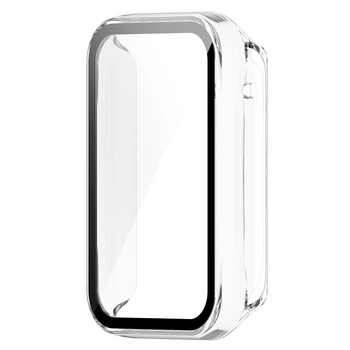Чохол із захисним склом Protective Cover with Glass для Xiaomi Mi Band 7 Pro transparent