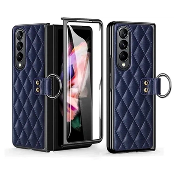 Чехол-накладка Lingge для Samsung Galaxy Z Fold4 blue