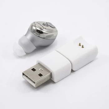 Bluetooth моно-гарнітура Lenyes A3 з магнітним USB-зарядним пристроєм White