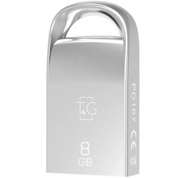 USB-флешка T & G Short 107 Metal 8Gb, Silver