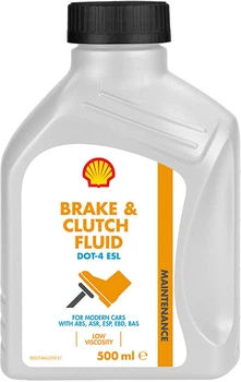 Тормозная жидкость Shell Brake&Clutch fluid DOT4 ESL 500 мл (ТОВ-У502350)