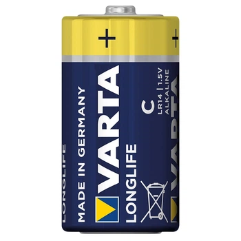 Батарейка Varta Longlife C LR14 1.5V Alkaline Blue-Yellow