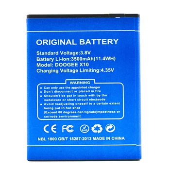 Аккумулятор BAT17603360 для Doogee X10 3500mAh (GB/T 18287-2013) Copy