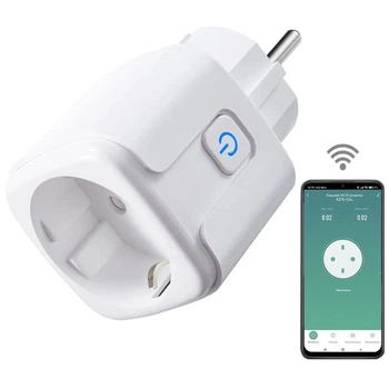 Розумна Wi-Fi розетка Tuya BSD33W EU 16A, White