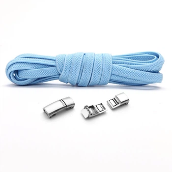 Эластичные шнурки с магнитными защелками без завязок 1м Sky Blue