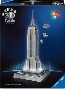 Пазл 3D Ravensburger Iconics Емпайр-стейт-білдінг 216 елементів 12008026 (4005555080268)