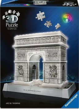Пазл 3D Ravensburger Iconics Тріумфальна арка 216 елементів 12008029 (4005555080299)
