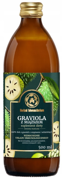 Suplement diety Herbal Monasterium Sok z gravioli z miąższem 500 ml (5906874431375)