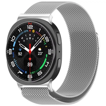 Ремешок для Samsung Galaxy Watch 8 / Galaxy Watch 8 Classic миланская петля серебряный