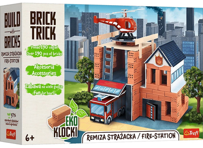 Klocki ceramiczne Trefl Brick Trick Remiza Strażacaka (61915) (5900511619157)