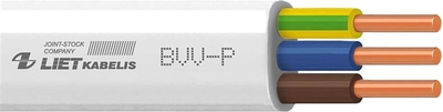 Kabel Lietkabelis BVV-P 3 x 2.5 10 m Biały (4779026552126)