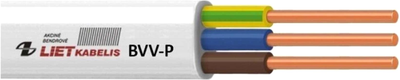 Кабель Lietkabelis BVV-P 3 x 2.5 50 м Білий (4779016540904)
