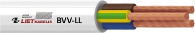 Кабель Lietkabelis BVV-LL 3 x 2.5 50 м Білий (4779016547224)