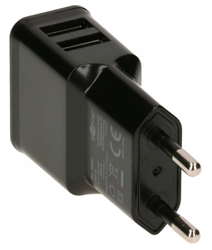 USB зарядное устройство для телефонов и планшетов - 2 разъема USB