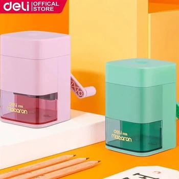 Чинка механічна DELI R10604 Macaron, верхня подача олівця (асорті) /ER10604/