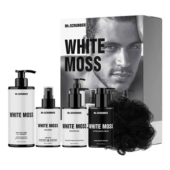 Парфюмерный набор косметики для мужчин. White Moss Perfumed Men's Essentials Set Mr.SCRUBBER