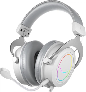 Ігрові дротові навушники Fifine RGB H3W з RGB підсвіткою