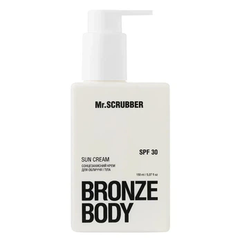 Сонцезахисний крем для обличчя і тіла SPF 30 Bronze Body Mr.SCRUBBER 150мл