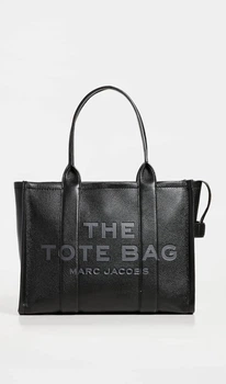 Сумка шопер женская Marc Jacobs The Leather Large Tote Bag Black H020L01FA21-001 черная