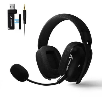 ATTACK Shark L80 Wireless – Игровые беспроводные наушники с Bluetooth 5.3, 2.4G, 7.1 Surround Sound, 40мм динамики, до 35 часов работы, съемный микрофон, RGB подсветка Black