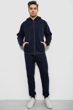 Спортивный костюм мужской утепленный, цвет синий, 244R9104, AGER, размер 3XL
