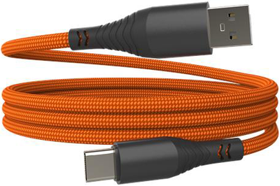 Kabel Hammer USB Type-A - USB Type-C 1 m Orange (5902983635048)