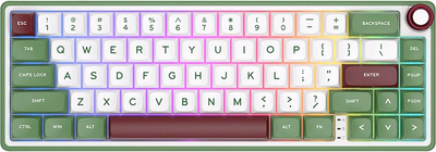 Клавіатура дротова RK ROYAL KLUDGE R65 RGB Chartreuse Switch Green Sand (RK-R65-GRNSND-CHTSW-US)