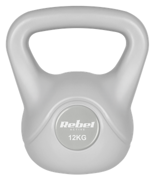 Kettlebell Rebel Active RBA-2322G-12 bitumiczny 12 kg Szary (5901890121972)