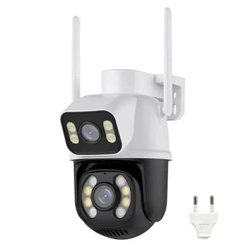 Уличная Wi-Fi камера видеонаблюдения A8BQ с LED подсветкой, датчиком движения и поворотным механизмом, 6 Мп