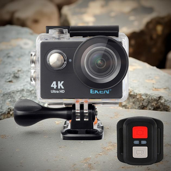 Экшн-камера Eken H9R 4K Ultra HD с Wi-Fi и водонепроницаемым боксом, черная