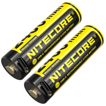 Комплект акумуляторів AA Nitecore NH2400 1,5V (2400 mAh, USB Type-C), 2 шт